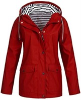 Rain Jacket Outdoor Hooded Women Trench Coats