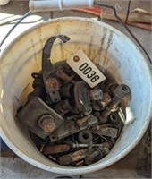 Bucket of misc. nuts, bolts, hardware