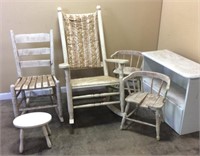 ANTIQUE WHITE PORCH CHAIRS