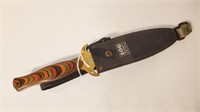 SOG Fury Knife w/ Multi Color Wooden Handle