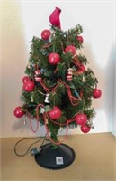 Small Christmas Tree w/ Cardinal