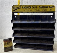 Advertisement shelf radiator caps