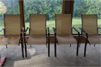 4 Piece Brown Patio Chairs Great Condition