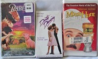 3 New Sealed VHS Movies Dirty Dancing Mouse hunt &