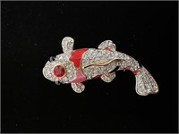 Koi Fish Brooch Pin