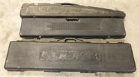 NO SHIPPING: 3pc hard gun cases, longest one is