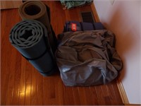 AIR MATTRESS, SLEEPING BAG, MATS