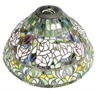 STAIN GLASS DOME SHAPED LAMP SHADE