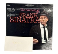 FRANK SINATRA  AUTOGRAPHED LETTER W/ RECORD