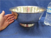 nice gorham silver plated 10in bowl & insert