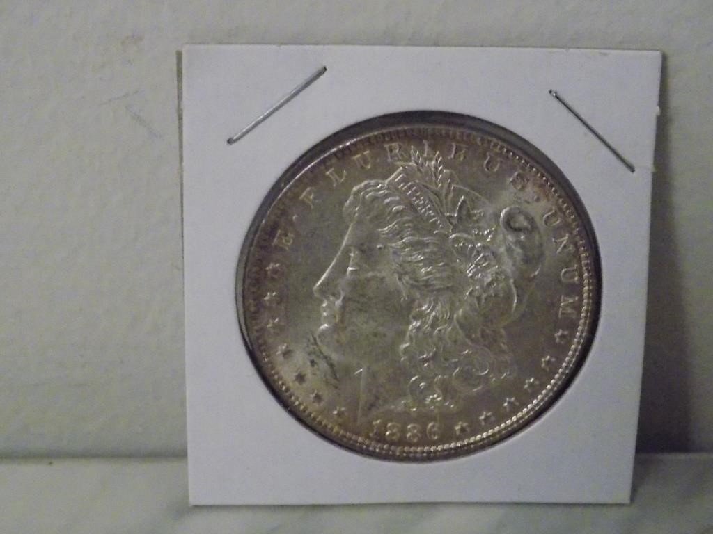 1886 Morgan Silver USA Dollar