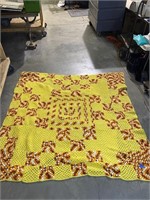 Hand crochet afghan