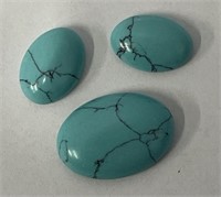 (3) Turquoise Gemstones