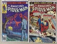 2 AMAZING SPIDER-MAN COMICS #152 AND #196