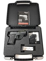 SIG SAUER P938 PISTOL 9MM w/CASE, MANUAL, & 2 MAGS