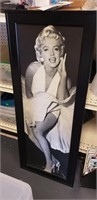 Framed Marilyn Monroe Print 15.5×39.5"