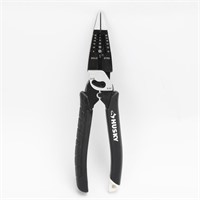 8 in. Multi-Function Long Nose Pliers with Rubber