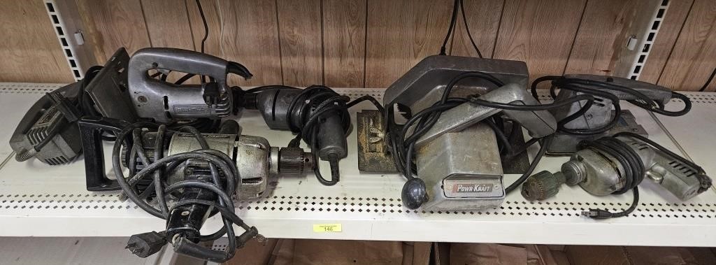 LOT OF ASST. VINTAGE POWER TOOLS