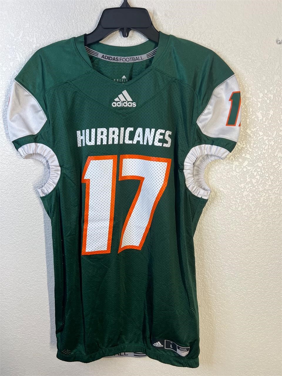 University Miami Hurricanes Adidas Jersey Sample