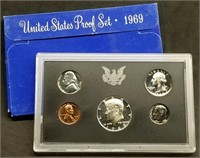 1969 US Mint Proof Set w/Silver Kennedy Half