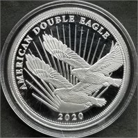 2020 Cook Islands 1/2oz .999 Silver Proof Dbl