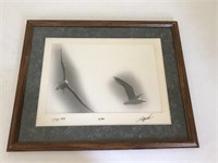 Seagulls In Flight - Signed By Artist