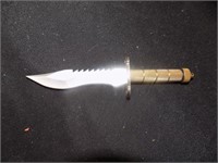 Gold metal handled Knife