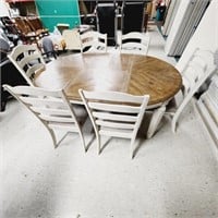 Dining Table & 6 Side Chairs.