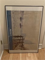 Monet Print in Plastic Frame