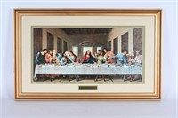 Vintage "The Last Supper" Framed Print