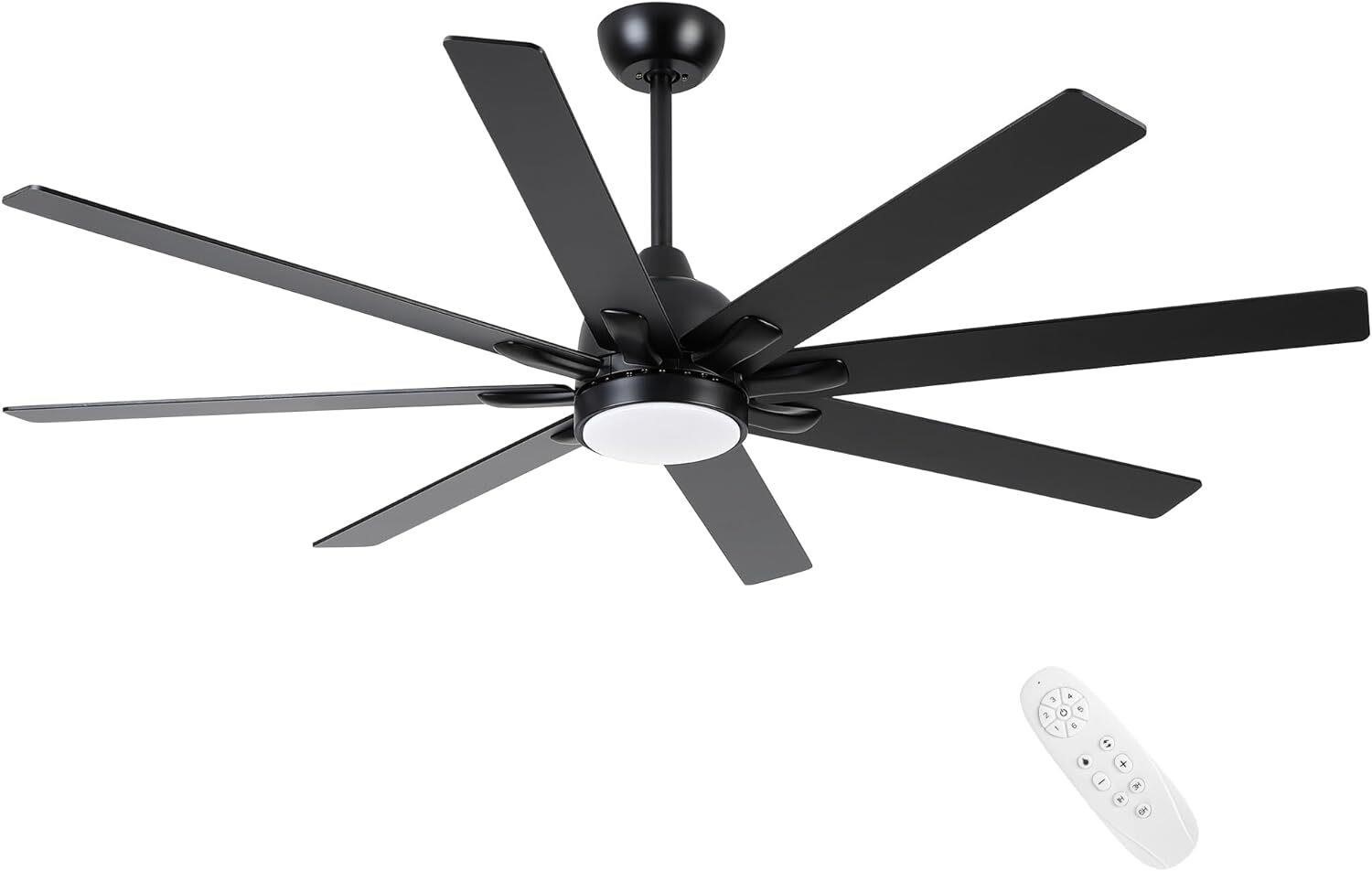 Ceiling Fan With Lights and Remote 62' Large
