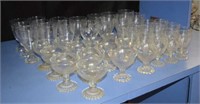 Candlewick Glasses w/ Etched Patterns