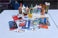 Large Assortment of Glue Products