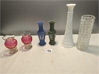 Lot of Vases-6 Pcs Small/Bud Vases