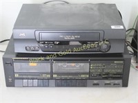 JVC VCR and Marantz Cassette Player