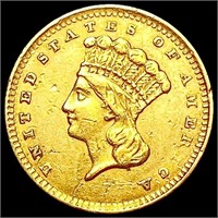 1856 Rare Gold Dollar CLOSELY UNCIRCULATED