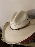 Texas bay genuine, palm, leaf straw hat, new in