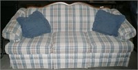 Flexsteel Plaid Sofa - Clean