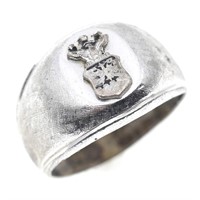 US AIR FORCE SECURITY STERLING SILVER SIGNET RING