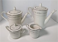 (G) Noritake Ivory China tea set with Heather