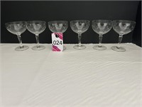 Vtg Champagne / Wine Glasses Etched With....