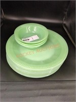 Vintage Jadeite plates and bowls