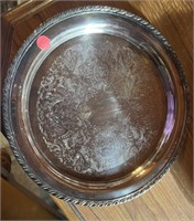 Silver Plate Round Platter (Kitchen)