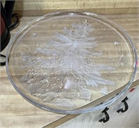 Christmas Tree Glass Plate (kitchen)