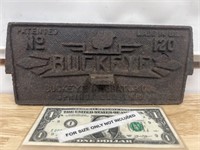 Antique Buckeye cast iron incubator advertising