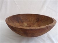Vintage Wooden Bowl 13"R