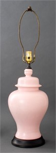Porcelain Covered Ginger Jar Lamp