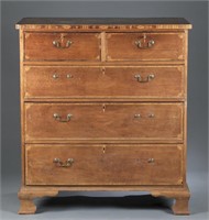 Queen Anne style chest of drawers, c.19th century.