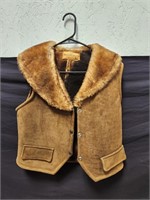 The Sheep Shack Leather Vest size 16