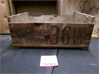 Vintage wood crate TRI BORO fruit co